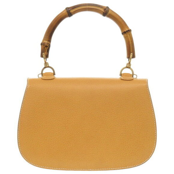 Gucci Bamboo leather yellow handbag - Picture 2 of 8